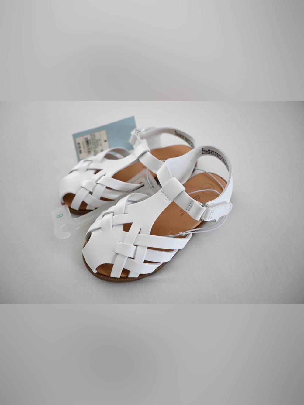 NWT Cat & Jack Toddler Sandal White 8